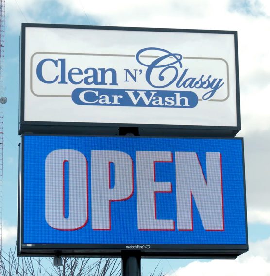 Clean N Classy Open sign